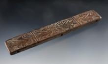 Nicely carved 6 1/8" long Pre-Columbian Wood Bar - Coastal, Peru, CE 1100-1400.