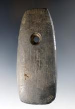 4 1/8" Slate Pendant found in Tunkhannock Twp., Wyoming Co., Pennsylvania.