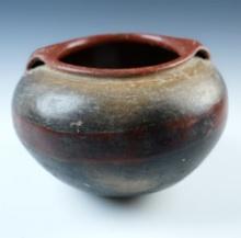 Well styled 6 5/8" Michoacan Pottery Vessel with good exterior paint, Mexico. Ex. Dills.