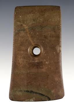 3 5/16" tallied Bell Pendant found in Ohio. Well made with a nice "worm track" in the material.