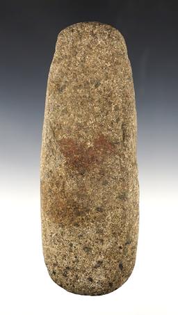 6 3/4" square sided Celt with a nice bit recovered in Ontario Co., New York.