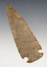 3 1/4" Thin and well made Cornernotch point found in Westmoreland Co., Pennsylvania.