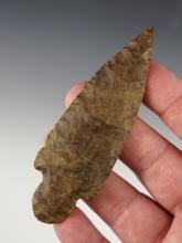 3 15/16" Adena that is well made  from Dover Chert. Found in Stewart Co., Tennessee.