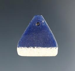 Rare 11/16" Delft Glass Earring found at the Townley Reed Site in Geneva, New York.