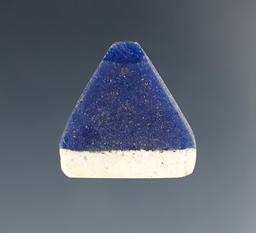 Rare 11/16" Delft Glass Earring found at the Townley Reed Site in Geneva, New York.