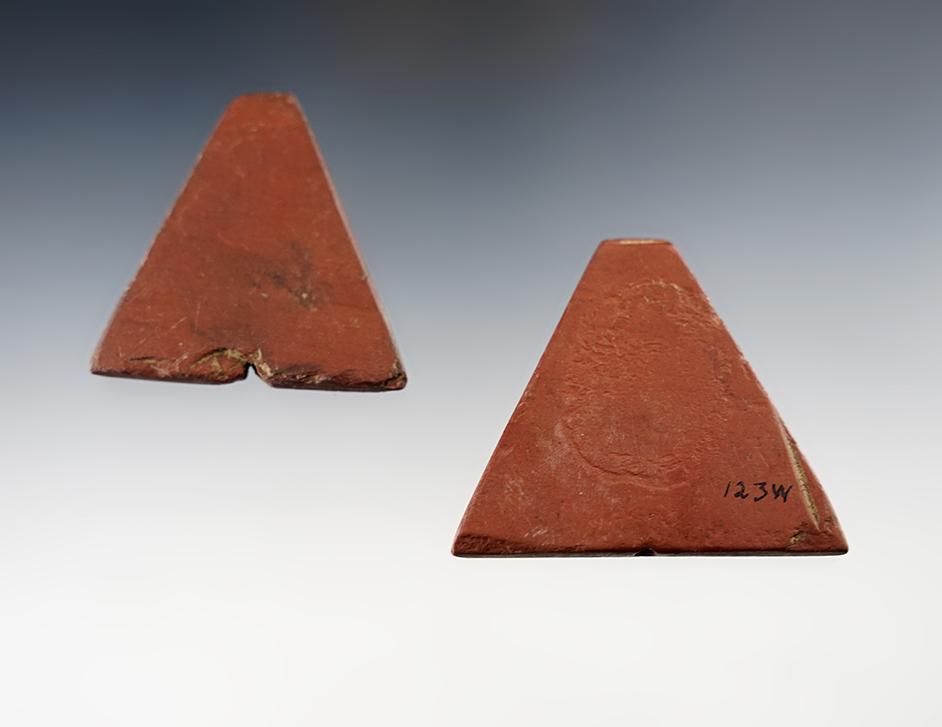 Trapezoidal Beads. Found at the Townley Reed Site in Geneva, New York. Circa 1710-1745.