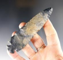 4 1/2" Dovetail - Clark Co., Ohio. Coshocton Flint. Ex. Bravard, Helman,  Beckman, Scott Yerkes.