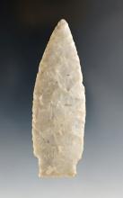 3 11/16" Stemmed Lance - Marion Co., Ohio. Incredibly thin for the type. Flint Ridge Flint.