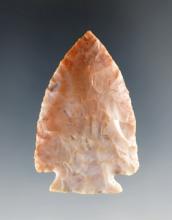 1 3/8" Flint Ridge Decatur with beautiful color. Found in Union Co., Ohio. Bennett COA.