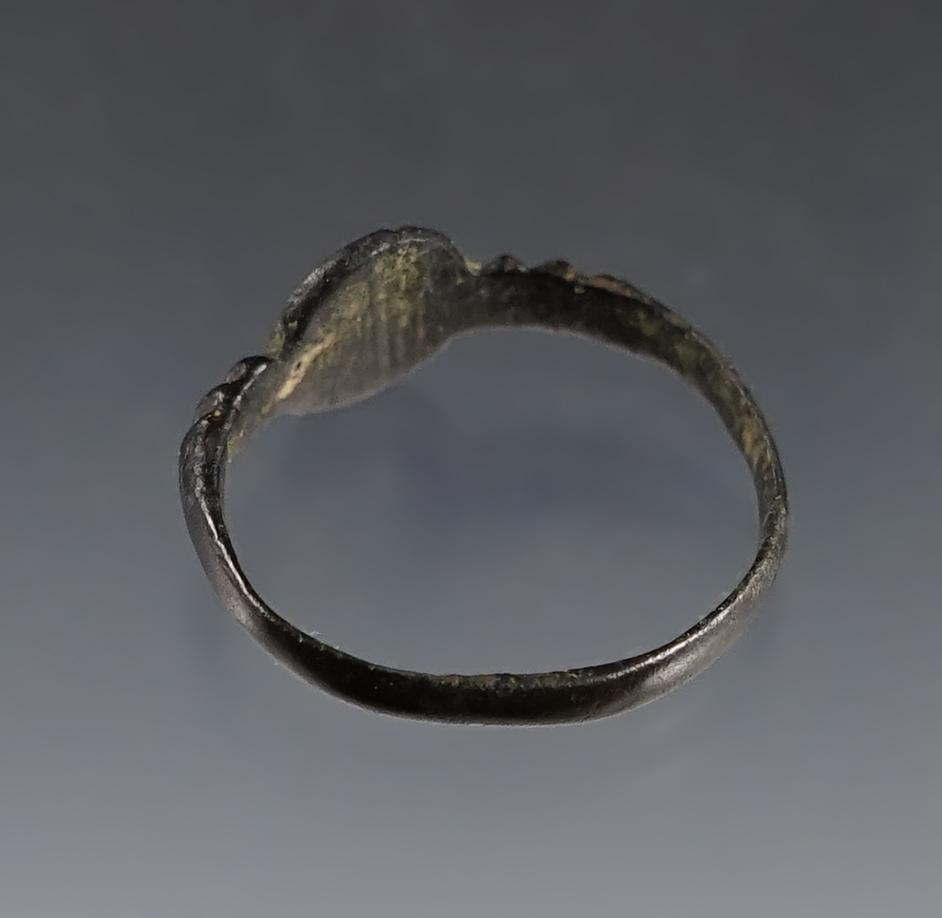 3/4" Jesuit Ring in nice condition. Recovered at the Power House Site in Lima, New York.