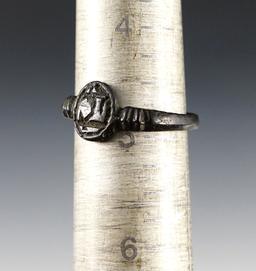 3/4" Jesuit Ring in nice condition. Recovered at the Power House Site in Lima, New York.