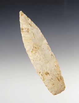 4 5/16" Sedalia found in Adams Co., Illinois. Made from Burlington Chert. Bennett COA.