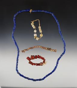 Five strands of Trade Beads circa 1800's. Two recovered in Tuscaloosa, Alabama.