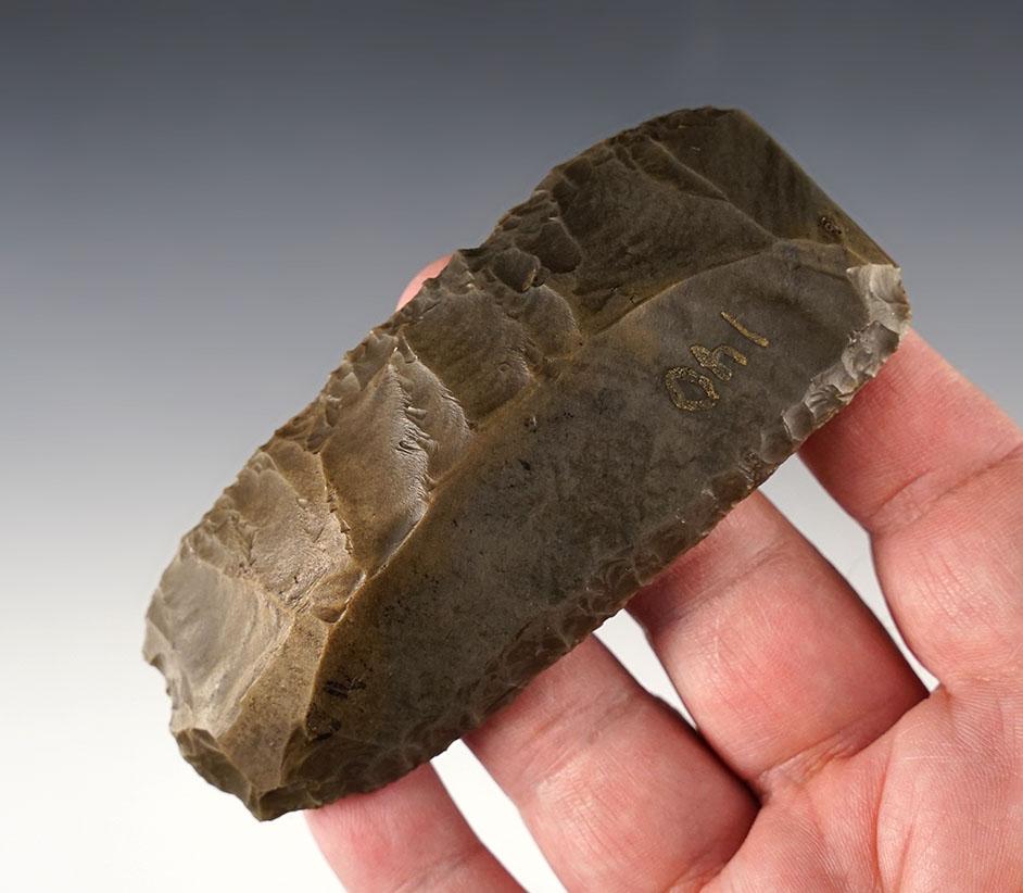 Excellent Paleo tool! 4" Paleo Uniface Knife found in Scott Co., Indiana.
