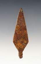 2 3/4" Iron Trade Arrow Point recovered in the Plains Region, from the 1800s.