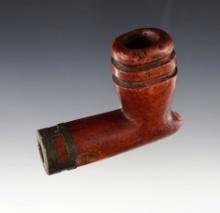 3 1/8" long x 2 3/8" tall well patinated Historic Pipe found in Mason Co., West Virginia.