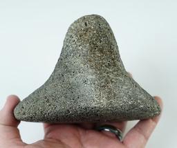 Uniquely styled 3 1/2" tall by 5 1/16" wide Lava Stone Pestle. Lake Co., Oregon.