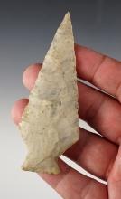 3 7/8" Ashtabula made from Coshocton Flint, found in Ohio.