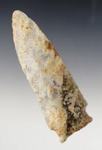 4 1/8" Stilwell made from Tallahatta Quartzite. Found in Lauderdale Co., Alabama.