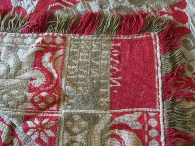 Two Jacquard Bed Spreads