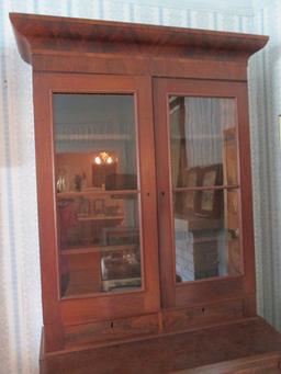 Antique Two Piece Secretary Bookcase