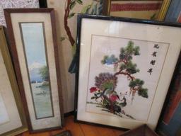 12 Framed Oriental Themed Artworks