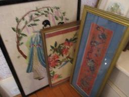 12 Framed Oriental Themed Artworks