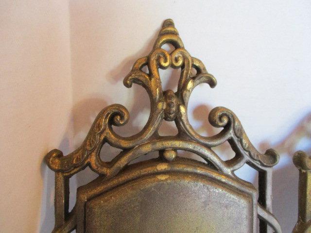 Pair of Antique After Sunset Lightolier Cast Metal Wall Sconces
