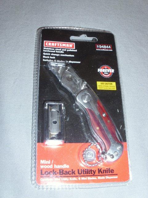 NIP Craftsman Lock-Back Utility Knife & Small Pocket Knife