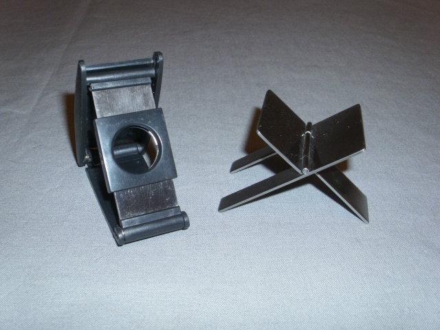 New Cigar Cutter & Cigar Holder - Both Foldup