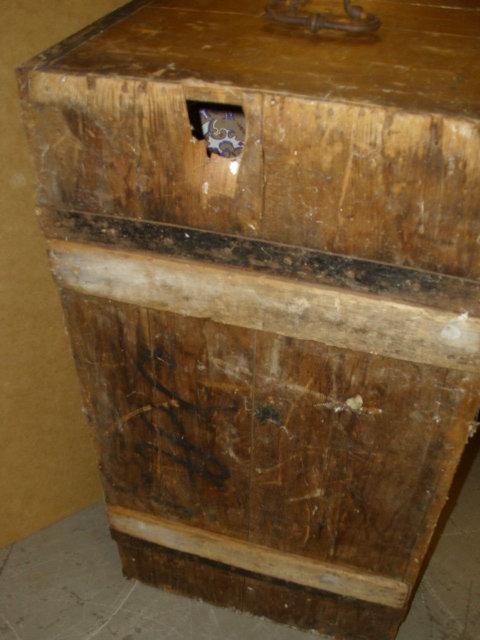 Fantastic Antique Wooden Trunk