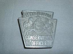 Pennsylvania Conservation Officer Belt Buckle approx. 3" W x 3"H