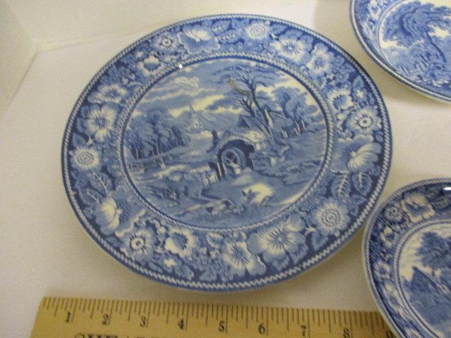 Six Pieces of W.R. Midwinter, Ltd. "Rural England" China