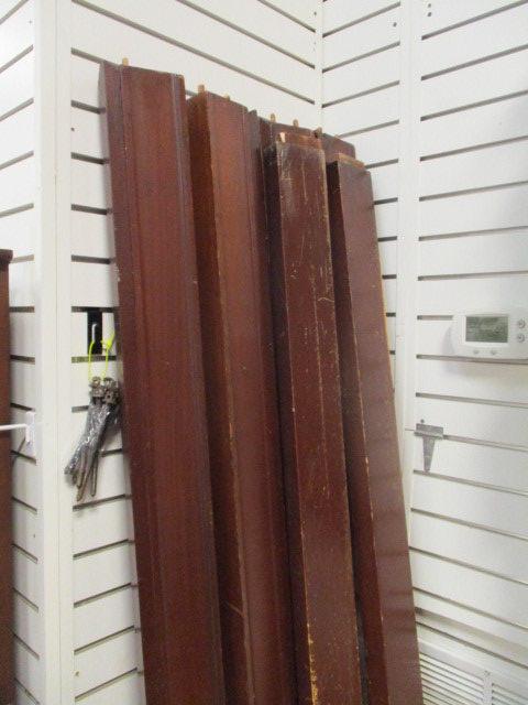 Two Antique Twin Head/Foot Boards with Wood Rails