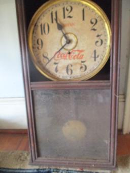 Antique "Drink Coca-Cola" Wall Clock