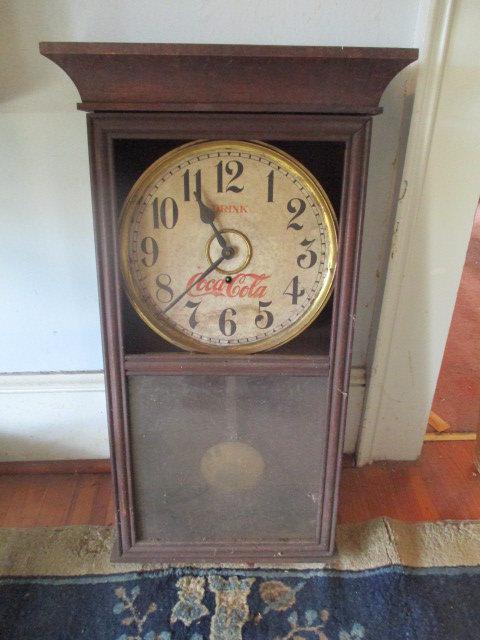 Antique "Drink Coca-Cola" Wall Clock