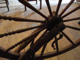 Antique Spinning Wheel with Shuttle