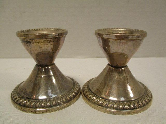 Pair of Duchin Creation Sterling Weighted Candlesticks