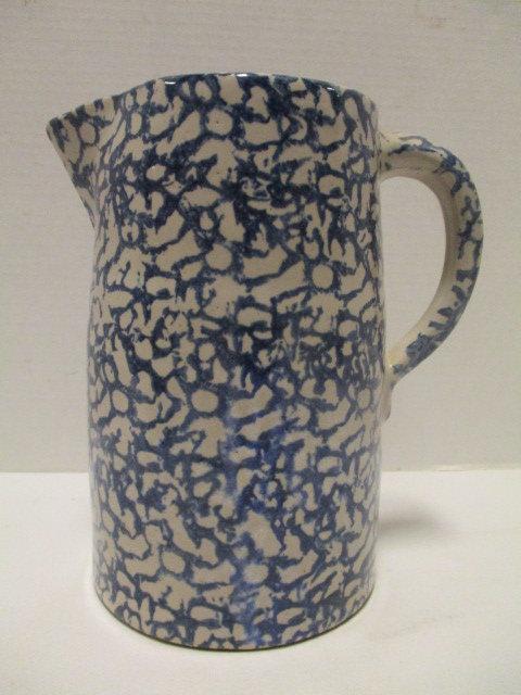 Spongeware Pottery Pitcher