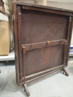 Wood Fire Screen That Converts to Card Table