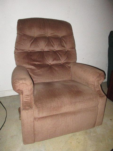 La-Z-Boy Blue Velour Recliner