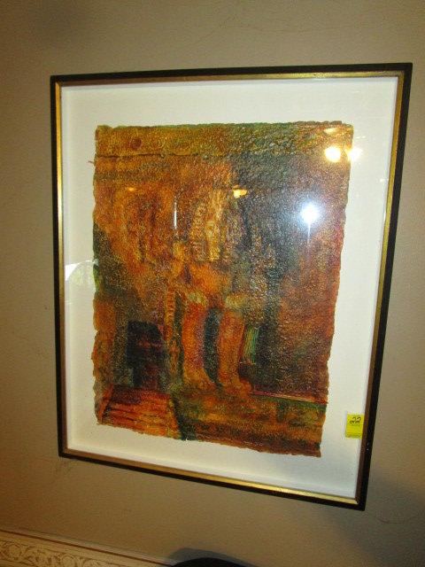 Framed Embossed Artwork by Carole Knudson Tinsley