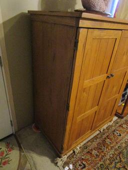 Two Door Rustic Look TV Cabinet