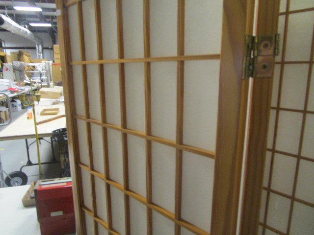 Pair of Three Panel Folding Screens