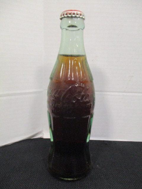 Coca-Cola Wood Crate Filled with 8 oz. Glass Coke Bottles