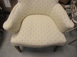 Round Back Upholstered Chair