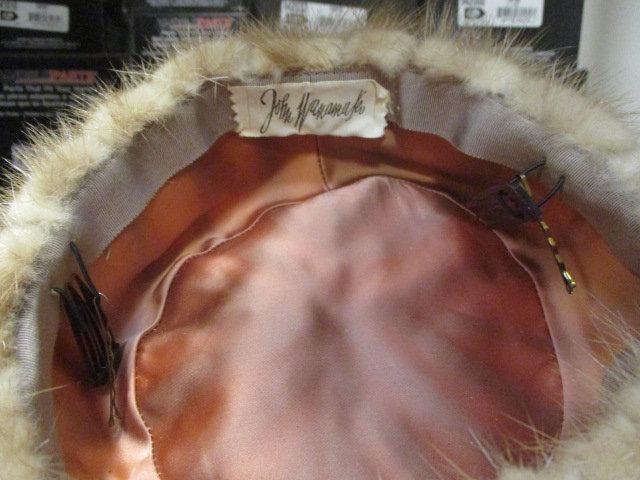 Vintage Gittelman's & Sons Fur Capelet and John Wanamaker Fur Hat