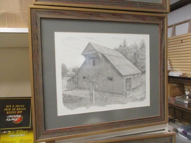 "Hay Barn" Framed Print by Brin Martin