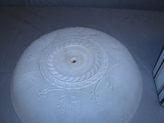 2 Antique Light Shades -One on right came from rock house in Greer SC