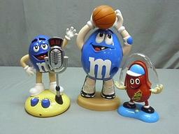 1 M&M Candy Dispenser - 1 M&M Radio -1 Jelly Belly Dispenser